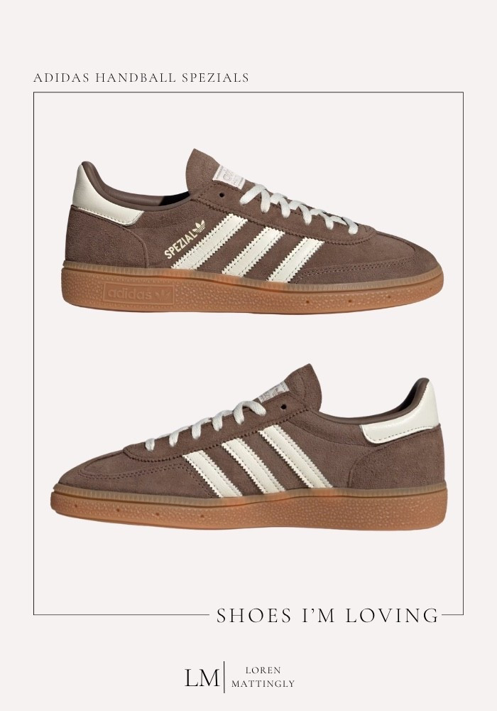 These feel like the neutral sneaker upgrade I didn’t know I needed 🤎

The Adidas Handball Spezials in this brown + cream combo are so good for everyday. They add a little warmth and depth to outfits without trying too hard, and they pair just as easily with leggings as they do with denim or a casual dress.

If you’re wanting something different than the typical white sneaker but still just as versatile, these are such a solid pick.

#adidas #sneakers

#LTKActive