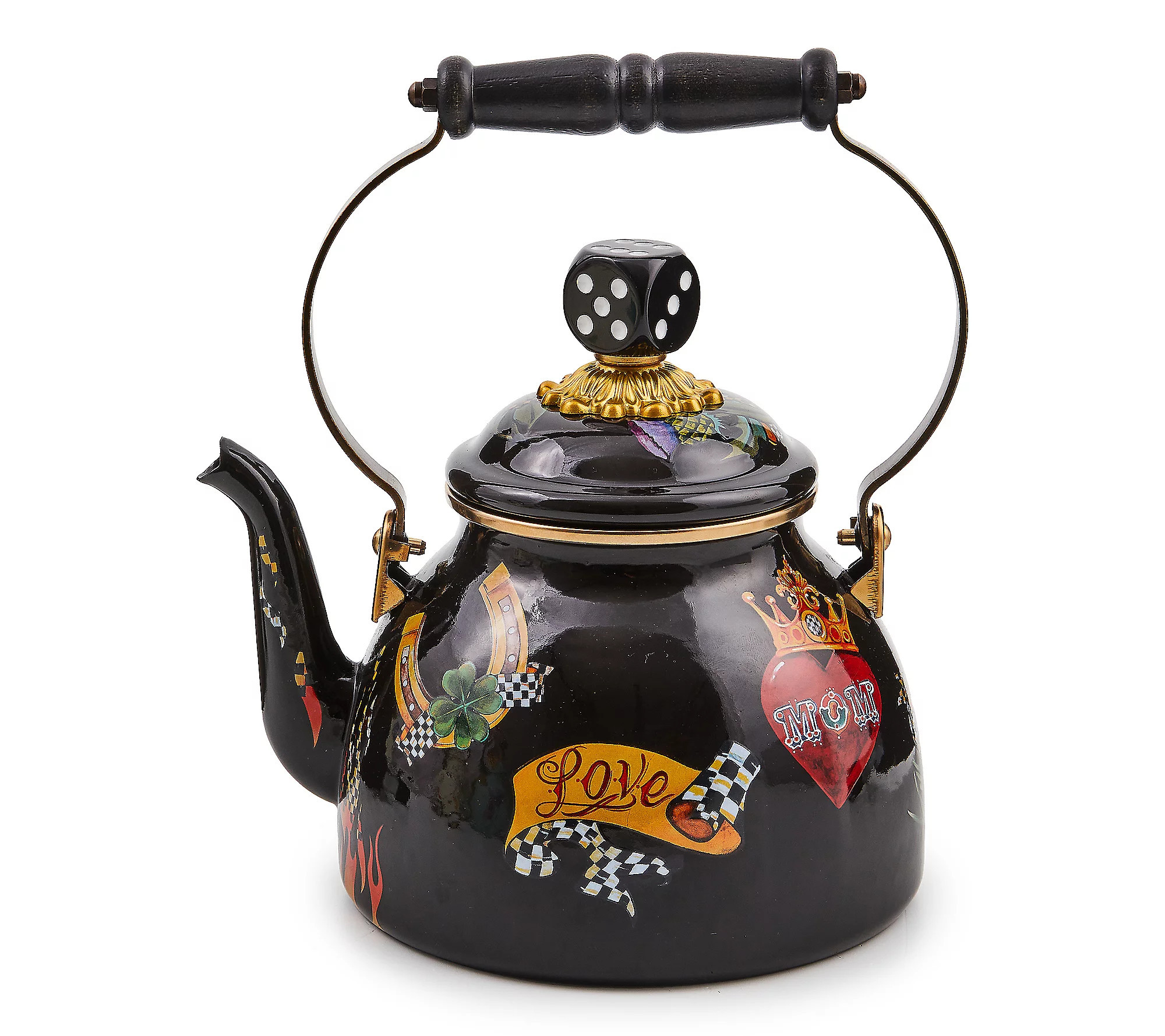 MacKenzie-Childs Tea Kettle Collective Tattoo2Qt Tea Kettle | QVC