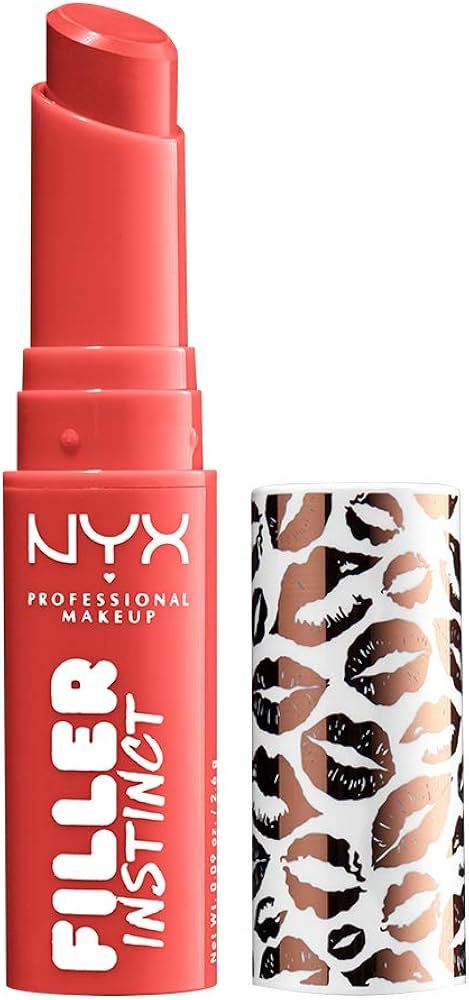 NYX PROFESSIONAL MAKEUP Filler Instinct Plumping Lip Color - Besos, Coral Red | Amazon (US)