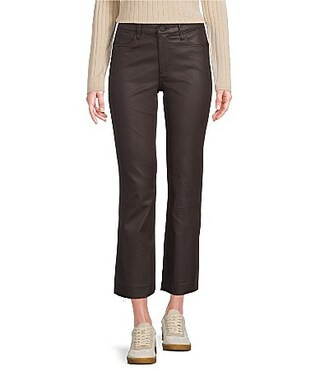 KUT from the Kloth Kelsey Coated Denim High Rise Flare Leg Raw Hem Jeans - 6 | Dillard's