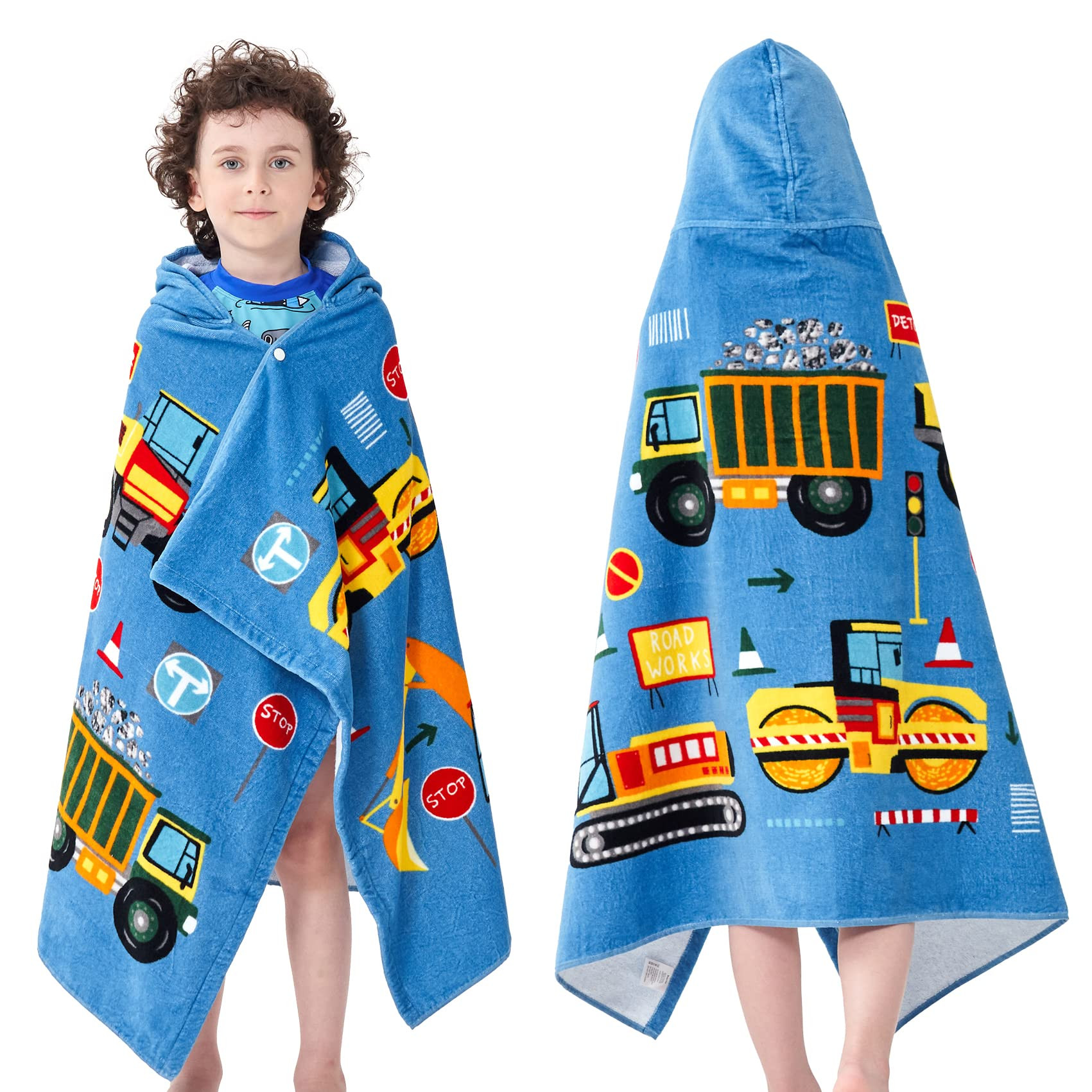 Kids Bath Towels, Kids Towel Girls Boys Hooded Beach,Bathroom,Pool Swim Towels 30 × 50 INCH Larg... | Amazon (US)