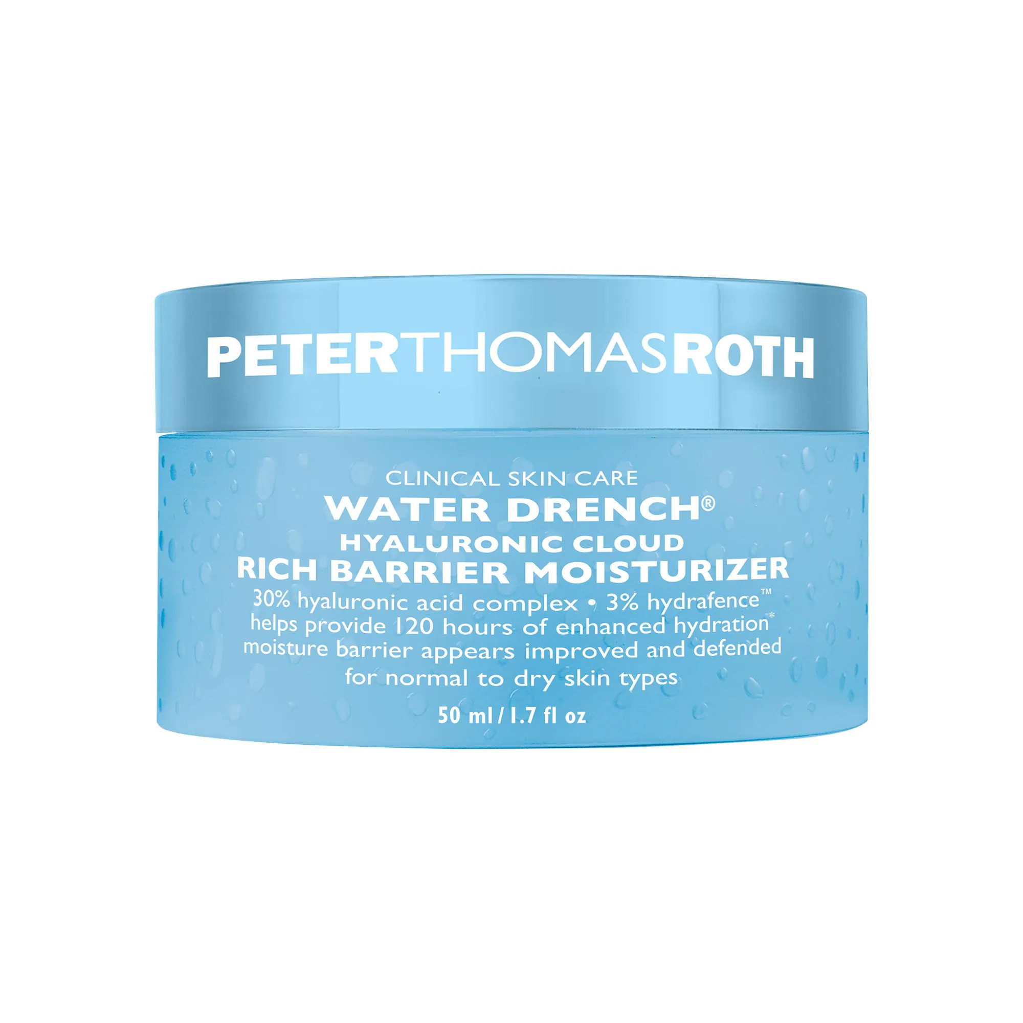 Peter Thomas Roth Water Drench Hyaluronic Cloud Rich Barrier Moisturizer 1.7 oz / 50 mL | Sephora (US)