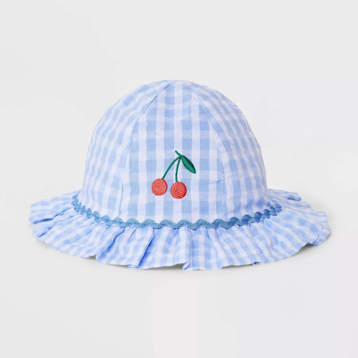 Baby Girls' Gingham Bucket Hat - Cat & Jack™ Blue | Target