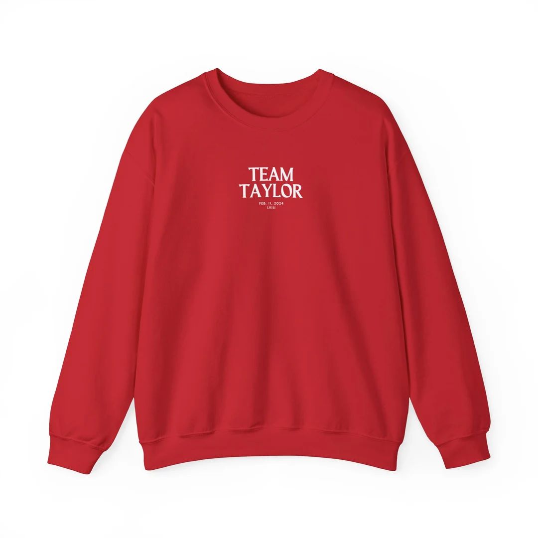 Team Taylor Taylor Travis Sweatshirt Superbowl Sweatshirt Taylor Swift Sweatshirt Trendy Football... | Etsy (US)