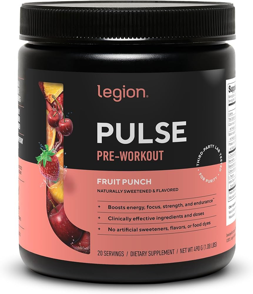 LEGION Pulse Pre Workout Supplement - All Natural Nitric Oxide Preworkout Drink to Boost Energy, ... | Amazon (US)
