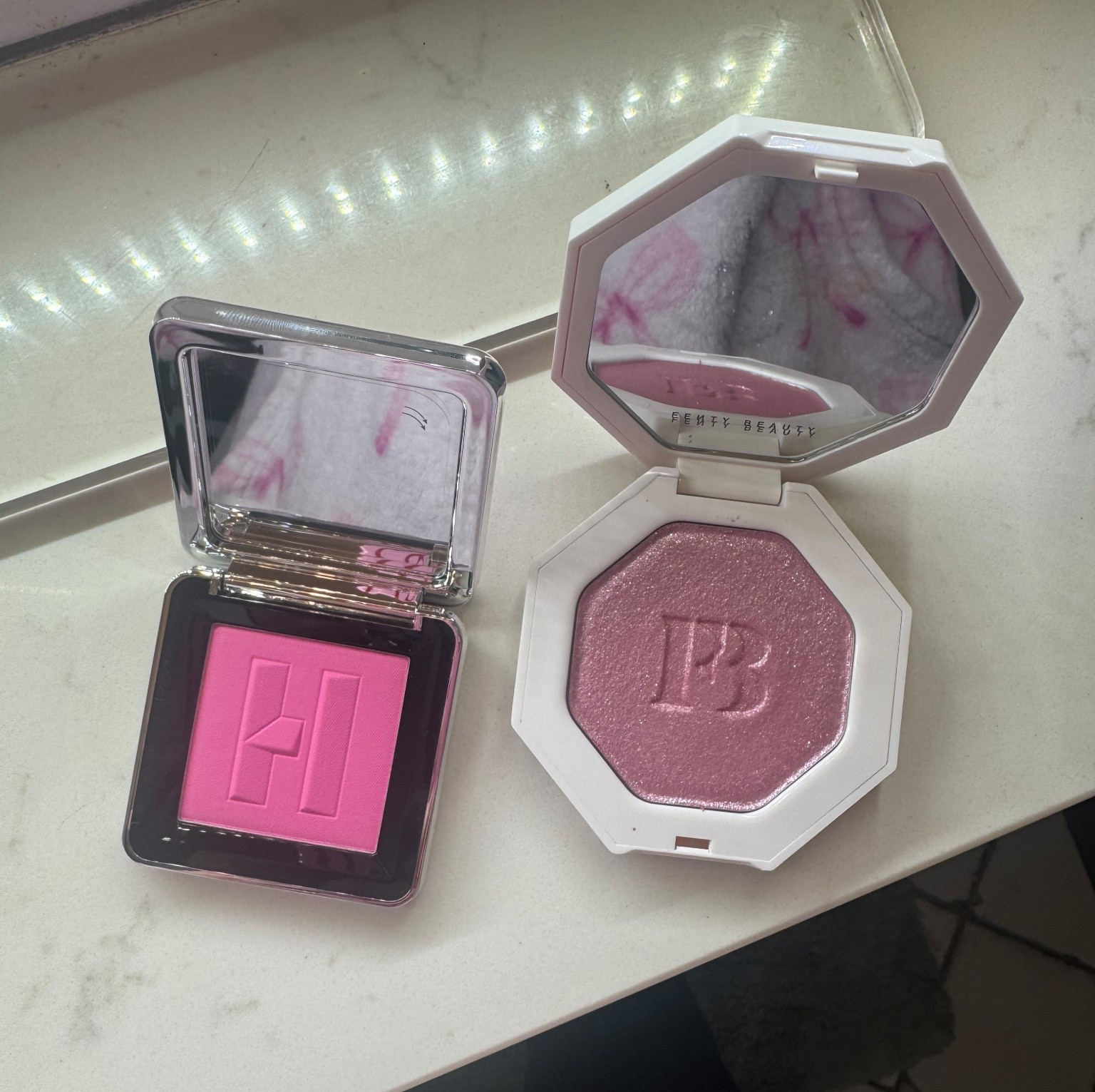 These are GOOD. 
Got them today, and 100/10! 
Gorgeous. 
Pink Blush with a shimmer pink highlighter. LOVING it! ✨ 