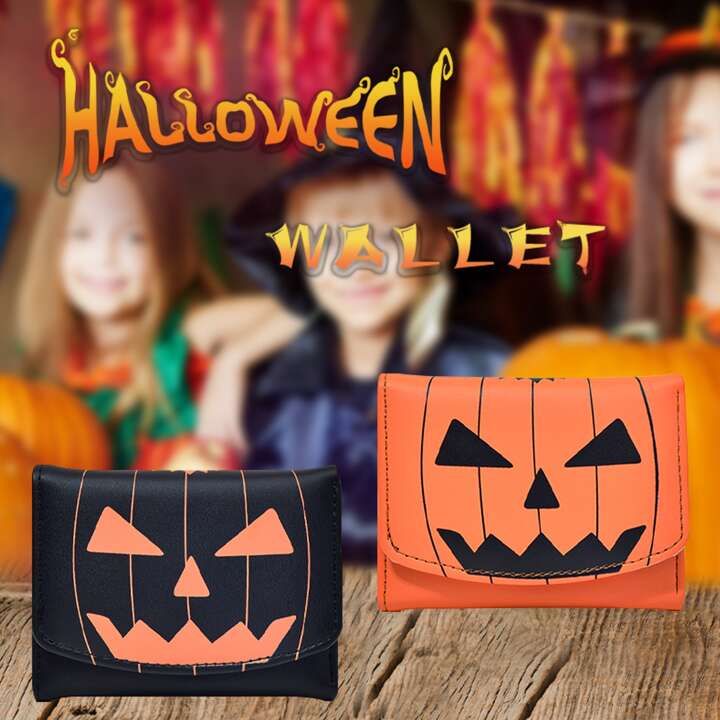 Halloween Limited Edition Women's Funny Pumpkin Shaped Cartoon Small Wallet With Multiple Card Sl... | SHEIN