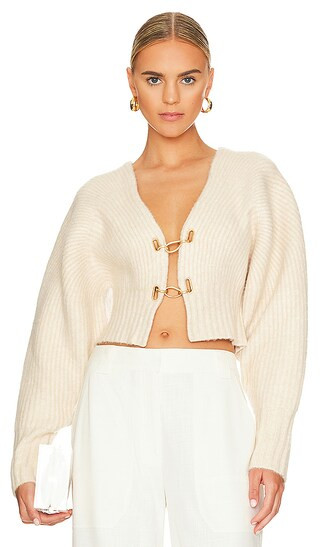 Casella Knit Cardigan in Off White | Revolve Clothing (Global)