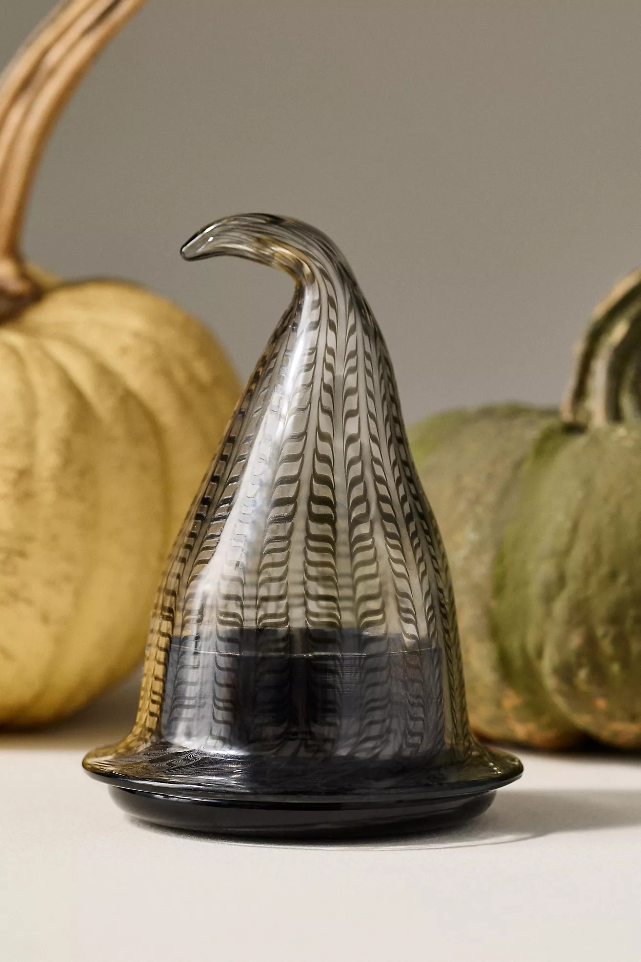 Witches Hat Amber Pumpkin & Spice Figural Glass Candle | Anthropologie (US)