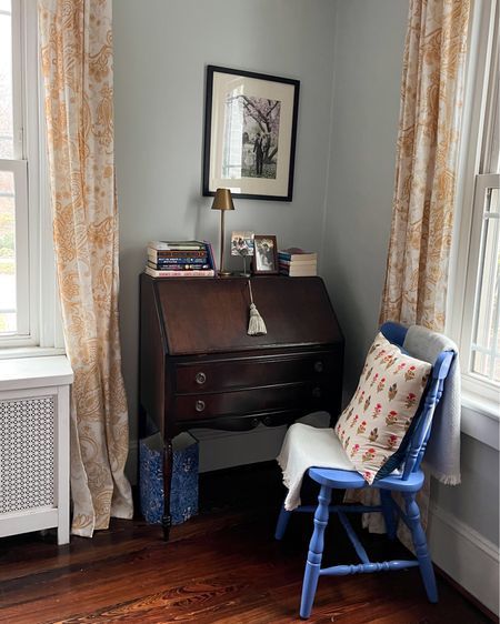 I love this little nook with my 1920s secretary desk in our living room. I’ve been trying to add little bits of print anywhere I can to make the space a little more interesting. 

#LTKhome #LTKfindsunder100