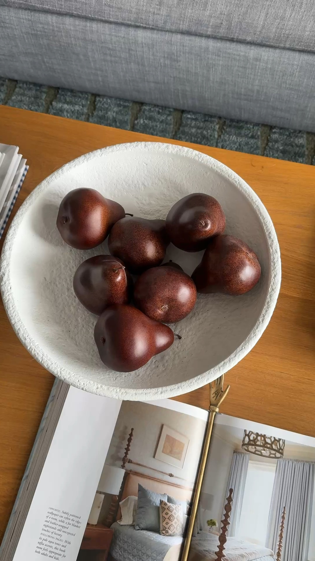 These faux pears make the prettiest vase filler! I ordered two sets to fill this massive bowl (P.S. this bowl is on sale!! 🙌🏻)

#LTKSaleAlert #LTKSeasonal #LTKHome