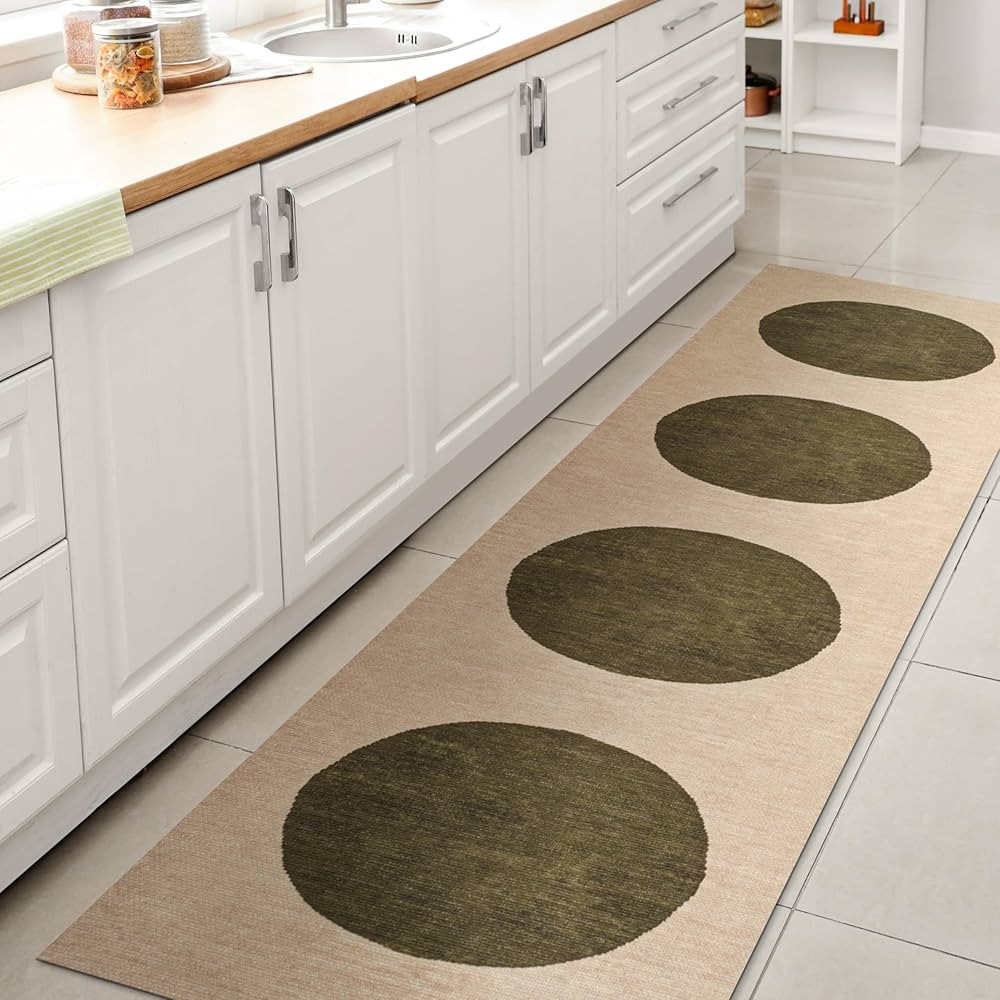 JONATHAN Y WSH113C-28 Cirkel Minimalist Geometric Dot Machine-Washable Indoor Runner-Rug, Scandin... | Amazon (US)