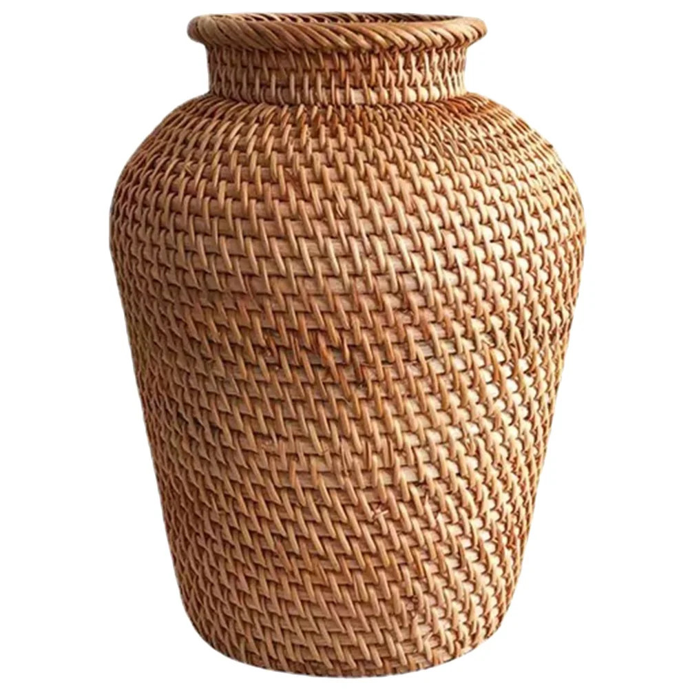 Pungan rattan vase Rattan Woven Vase Rustic Handmade Plant Flower Basket for Farmhouse Decor,7.87... | Walmart (US)