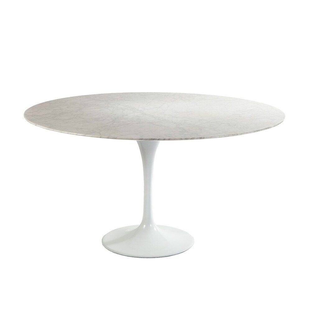 Hans Andersen Home White Marble Tulip Dining Table (42") | Bed Bath & Beyond