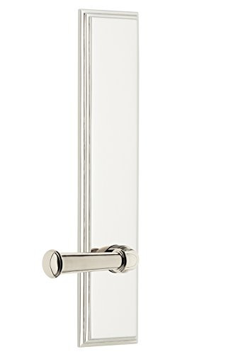 Grandeur 836291 Hardware Carre' Tall Plate Dummy with Georgetown Lever in Polished Nickel, Single | Amazon (US)