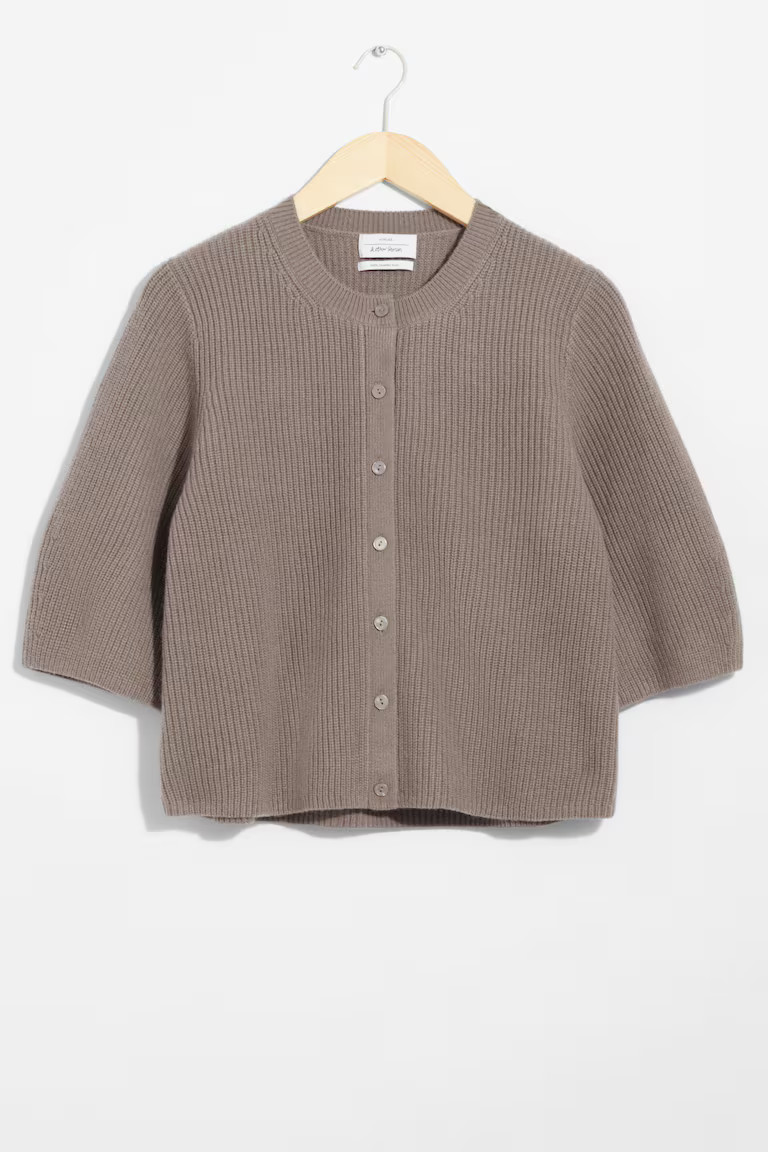 Merino Rib-Knit Cardigan | H&M (UK, MY, IN, SG, PH, TW, HK)