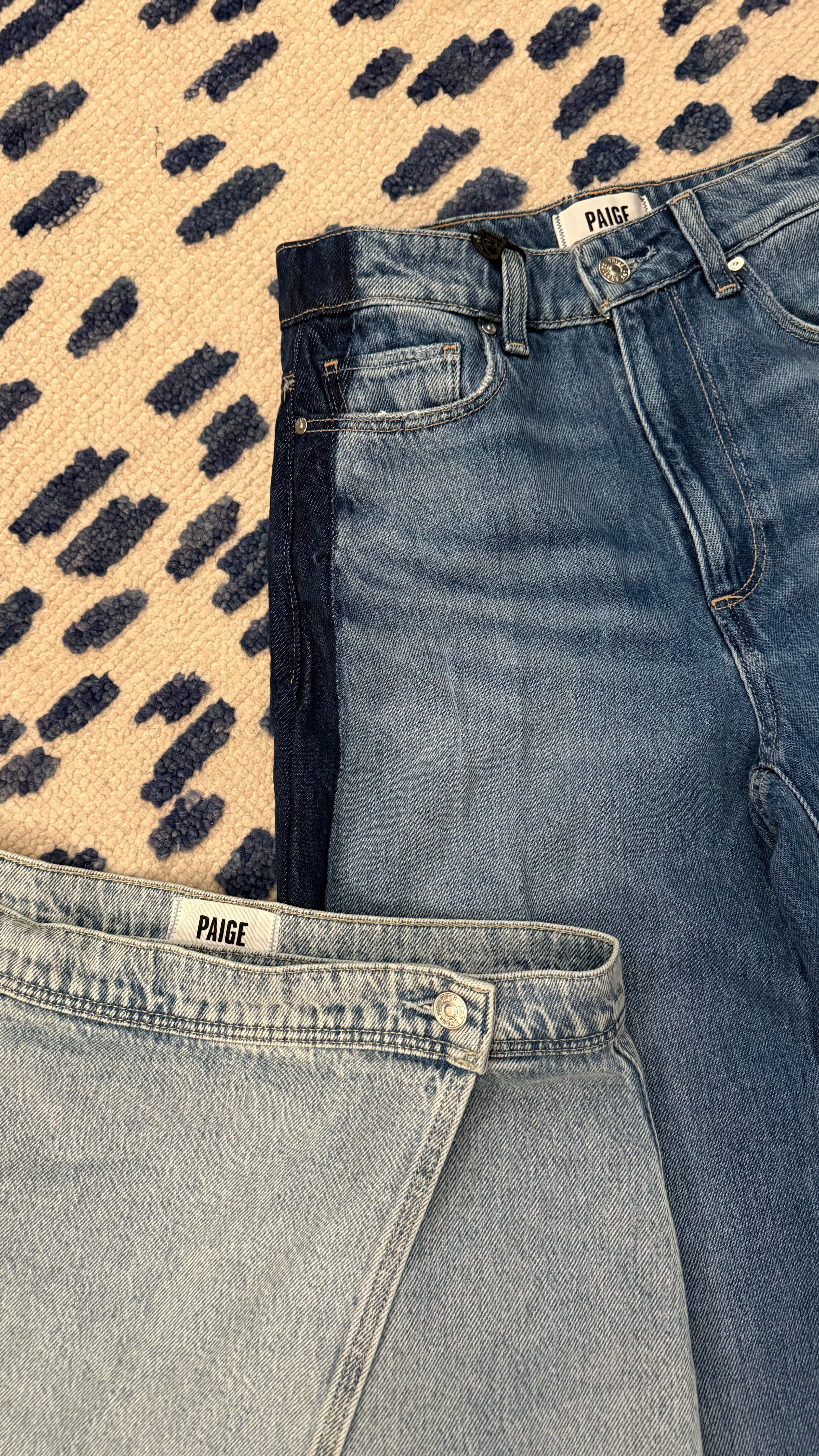 @paigedenim is a new brand I’ve been following, and I was so excited when they reached out to send me some of their pieces! 

I selected this buttery soft denim skirt, and these unique striped flare jeans. Incredibly impressed by these pieces and can’t wait to wear them all spring! 

Comment ‘PAIGE’ for links sent straight to your DM or shop the link in my bio!

#paigedenim #denimfashion #springstyle