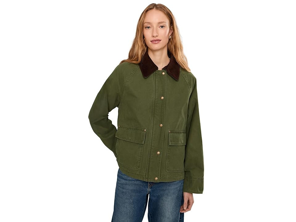 Levi's(r) Cotton Barn Jacket Women's Jacket Olive : MD, Cotton/Denim | Zappos