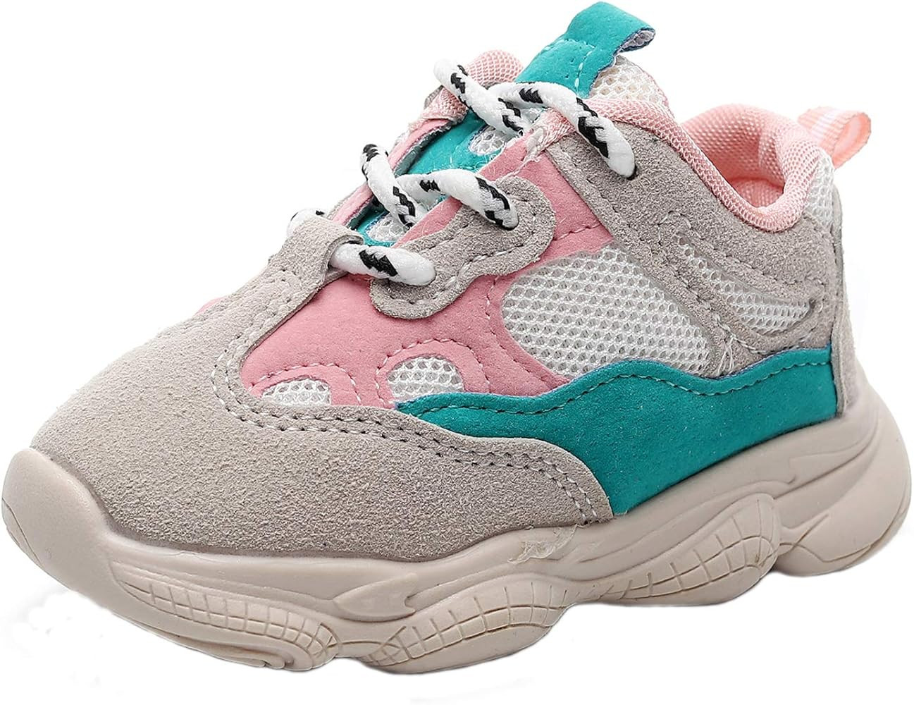 HONGTEYA Baby Boys Girls Sneakers - Lightweight Casual Running Shoes Mesh Sport Shoes for Toddler Ki | Amazon (US)