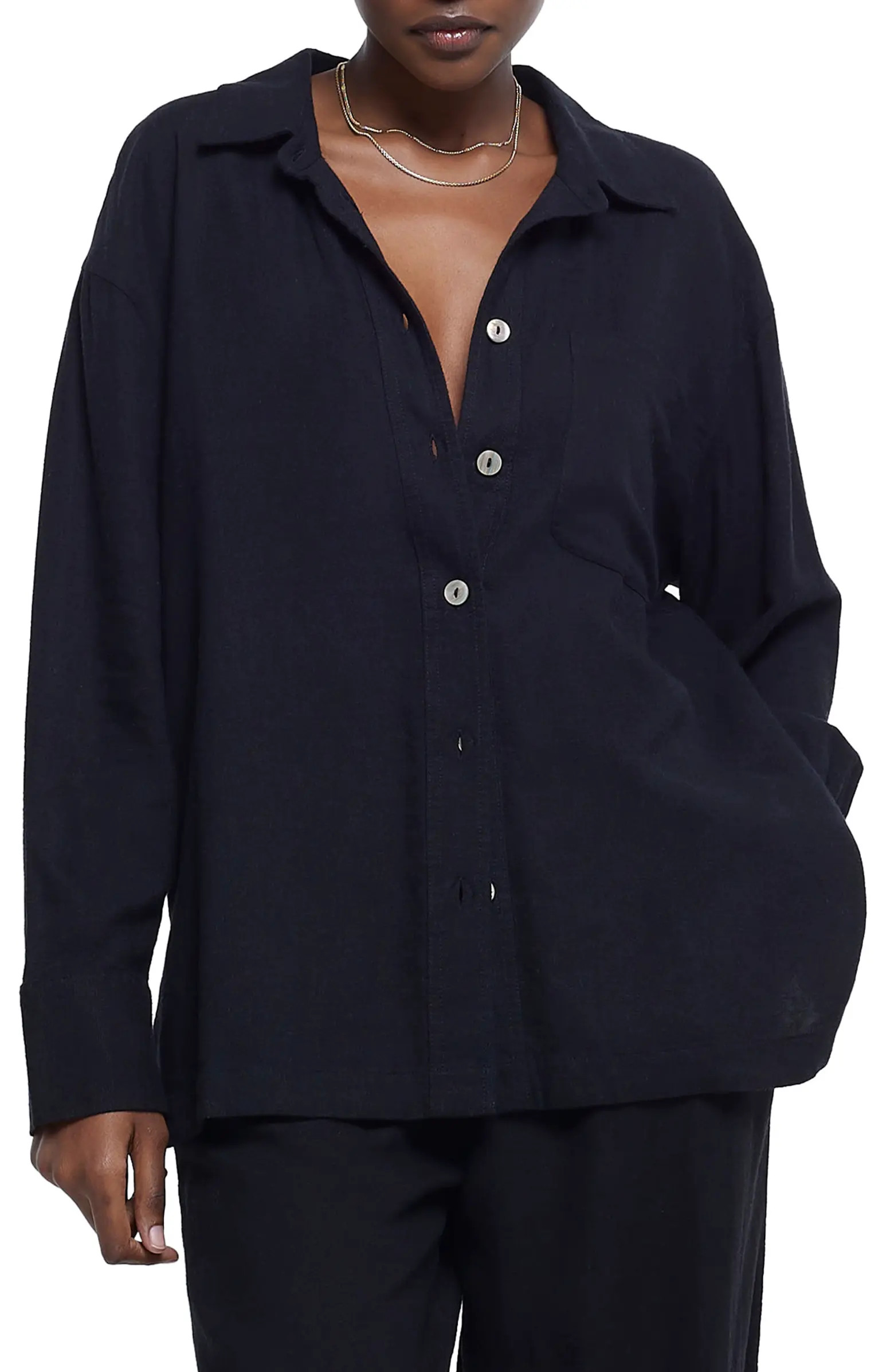 Oversize Button-Up Shirt | Nordstrom