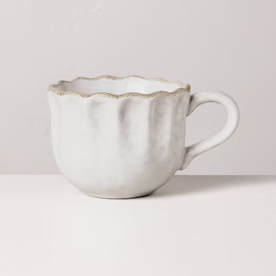 10oz Carved Edge Mug Cream - Hearth & Hand™ with Magnolia | Target