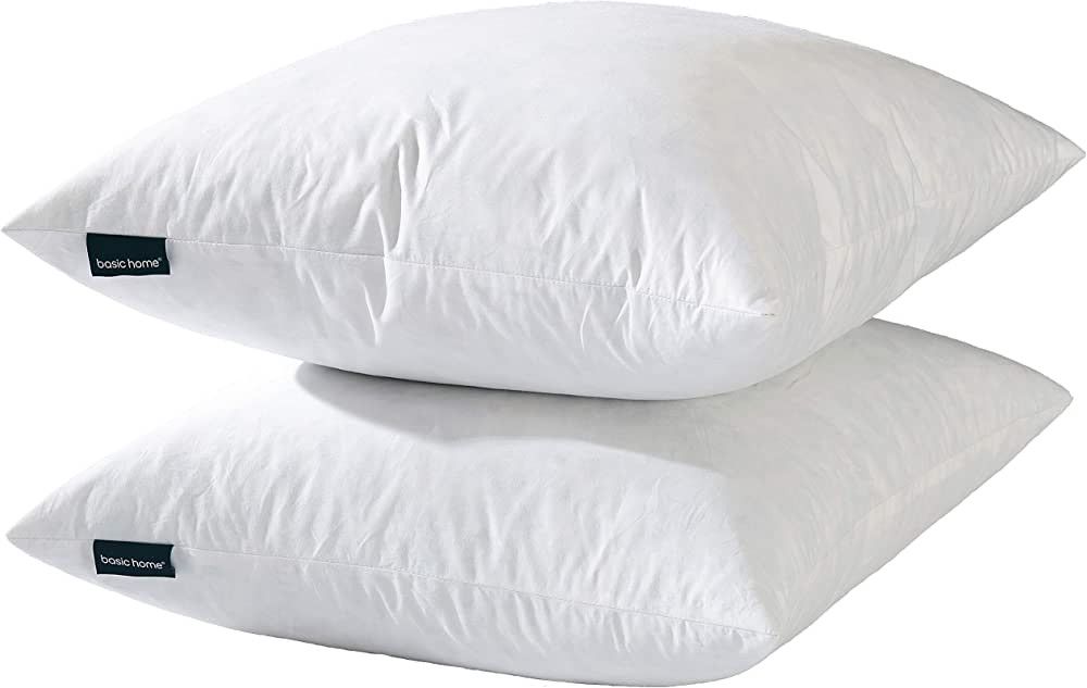 basic home 26x26 Euro Throw Pillow Inserts-Down Amazon Home Decor Finds Amazon Favorites | Amazon (US)