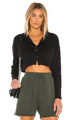 Lovers and Friends Keaton Cropped Top in Black from Revolve.com | Revolve Clothing (Global)