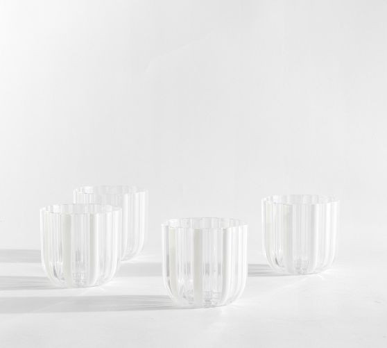 Montauk Stripe Outdoor Tumblers - Set of 4 | Pottery Barn (US)