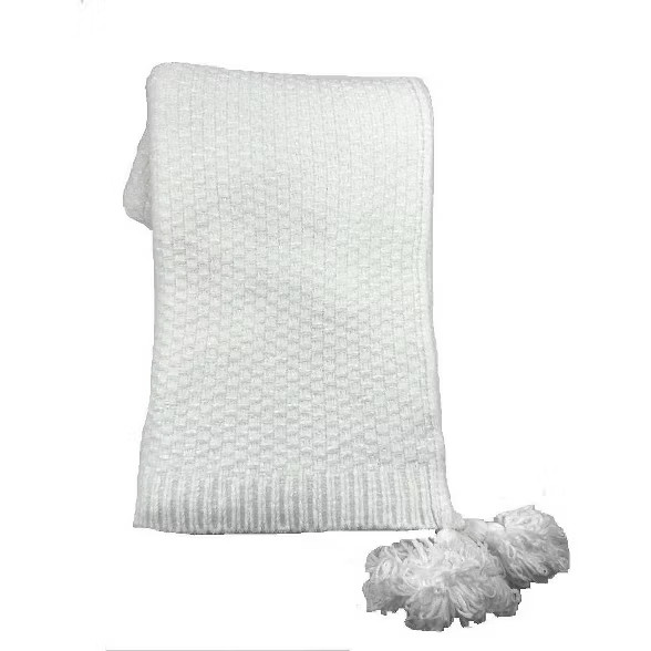 Shiny Chenille Throw with Corner Tassels - Opalhouse™ | Target