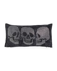 12x24 Crystal Skulls Velvet Pillow | Fall Decor | T.J.Maxx | TJ Maxx