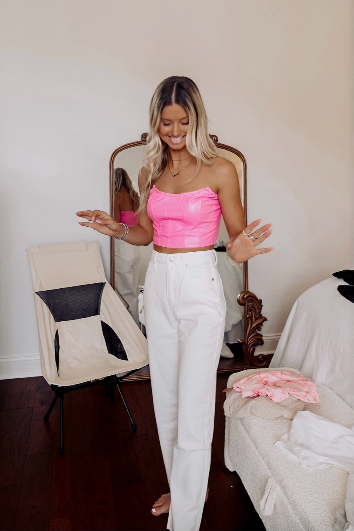 Obsessed with these pants and top! Ended up re ordering the top in a size XS 

#LTKU #LTKWorkwear #LTKTravel #whitepants #summeroutfit #jeans #concertoutfit #shein

#LTKStyleTip #LTKSummerSales #LTKFindsUnder50