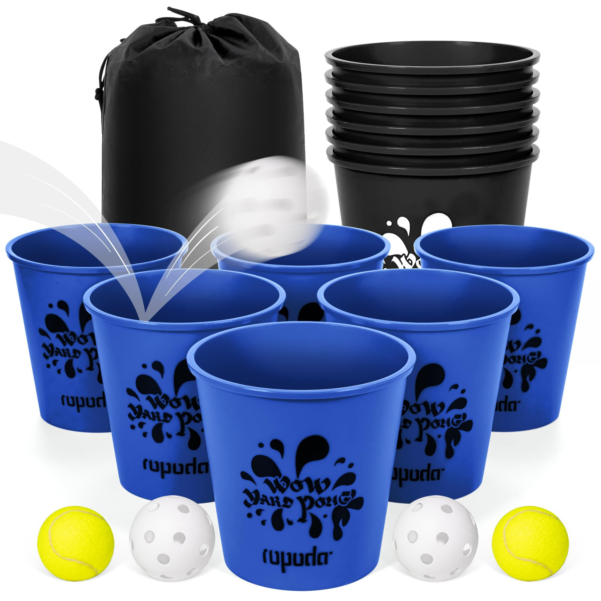 ropoda Giant Yard Pong,Yard Games with Durable Buckets and Balls, Outdoor Game with Carry Bag for... | Amazon (US)