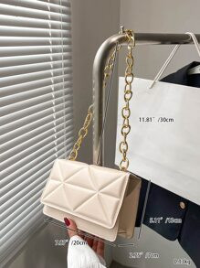 Mini Quilted Square Bag Flap Chain Strap For Daily SKU: sg2212129018984281(100+ Reviews)$9.40$8.9... | SHEIN