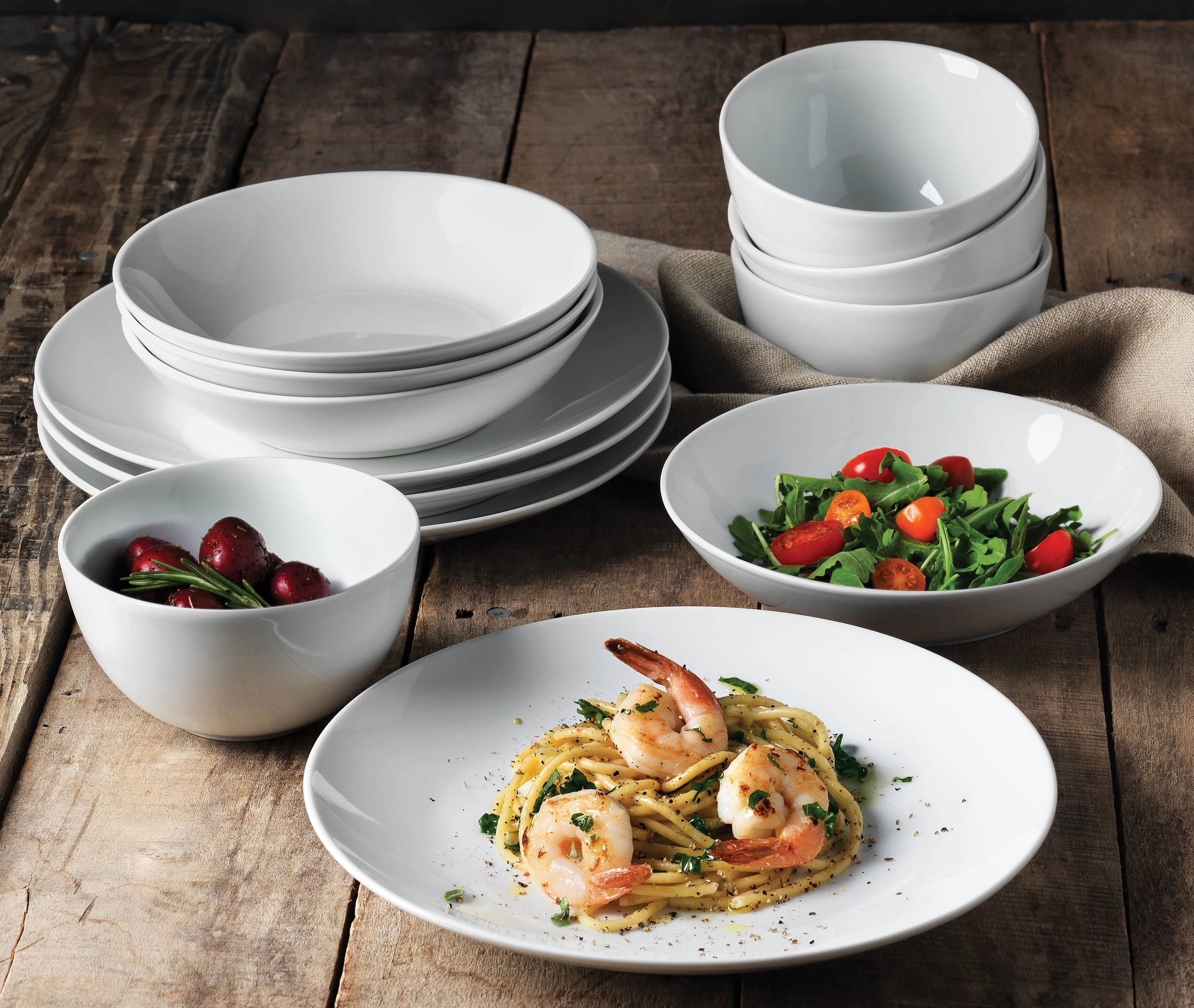 Latitude Run® Denmark 12 Piece Dinnerware Set, Service for 4 & Reviews | Wayfair | Wayfair North America