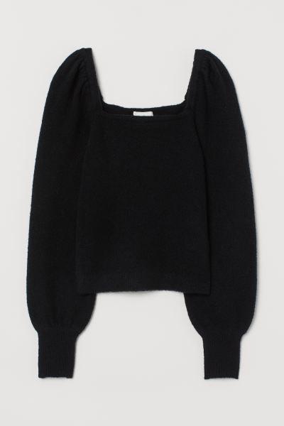 Puff-sleeved Sweater | H&M (US)