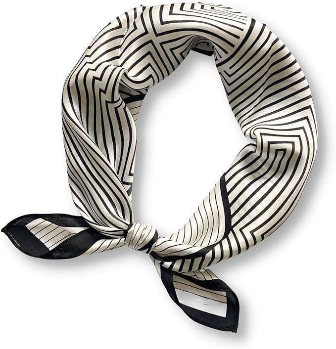 PoeticEHome 100% Mulberry Silk Neck Scarf 21"x21" Small Square Scarfs for Women Gift Packed | Amazon (US)