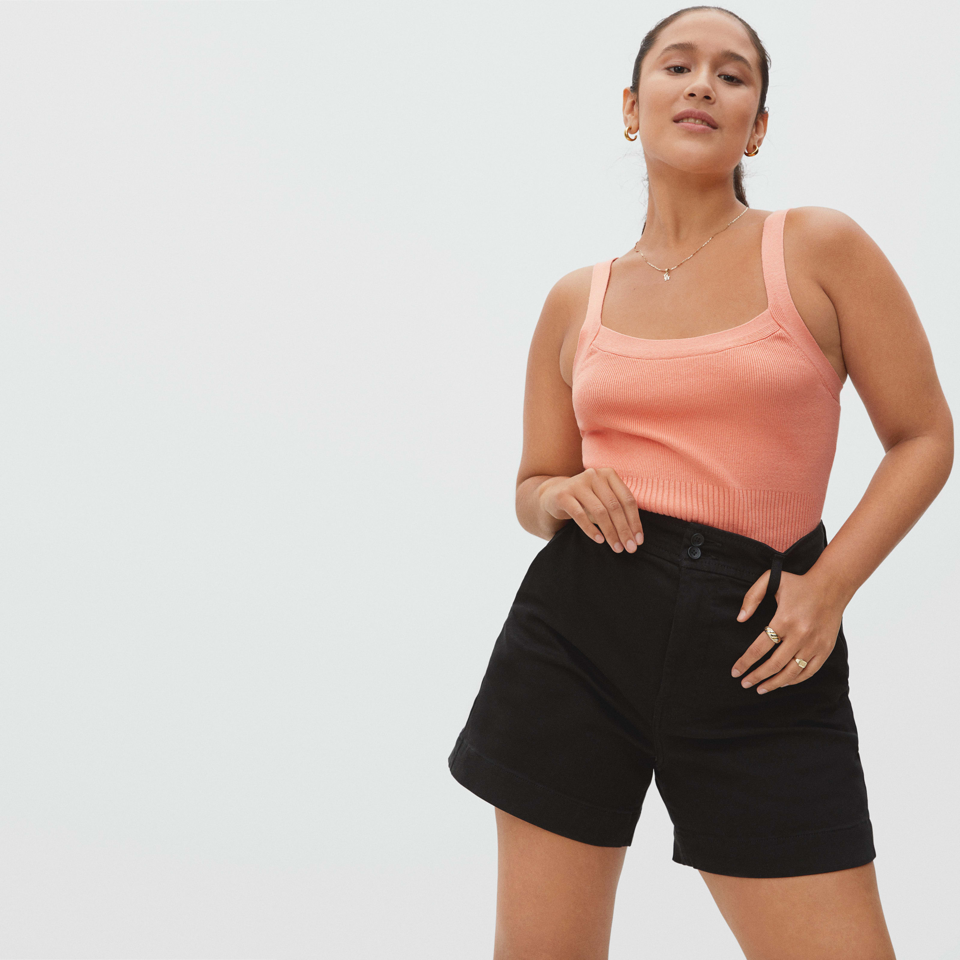 Women's Way-High Canvas Short by Everlane in Black, Size 14 | Everlane