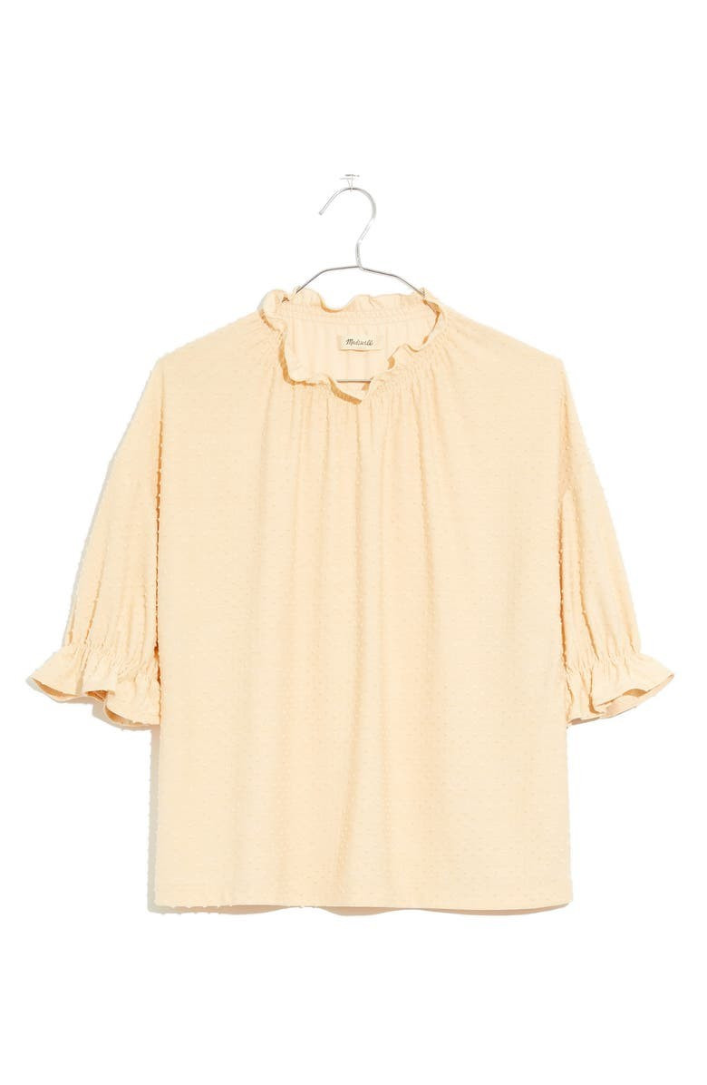 Texture & Thread Clip Dot Ruffle Top | Nordstrom