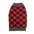 Vibrant Life Buffalo Plaid Dog Sweater, Black and Red, M - Walmart.com | Walmart (US)