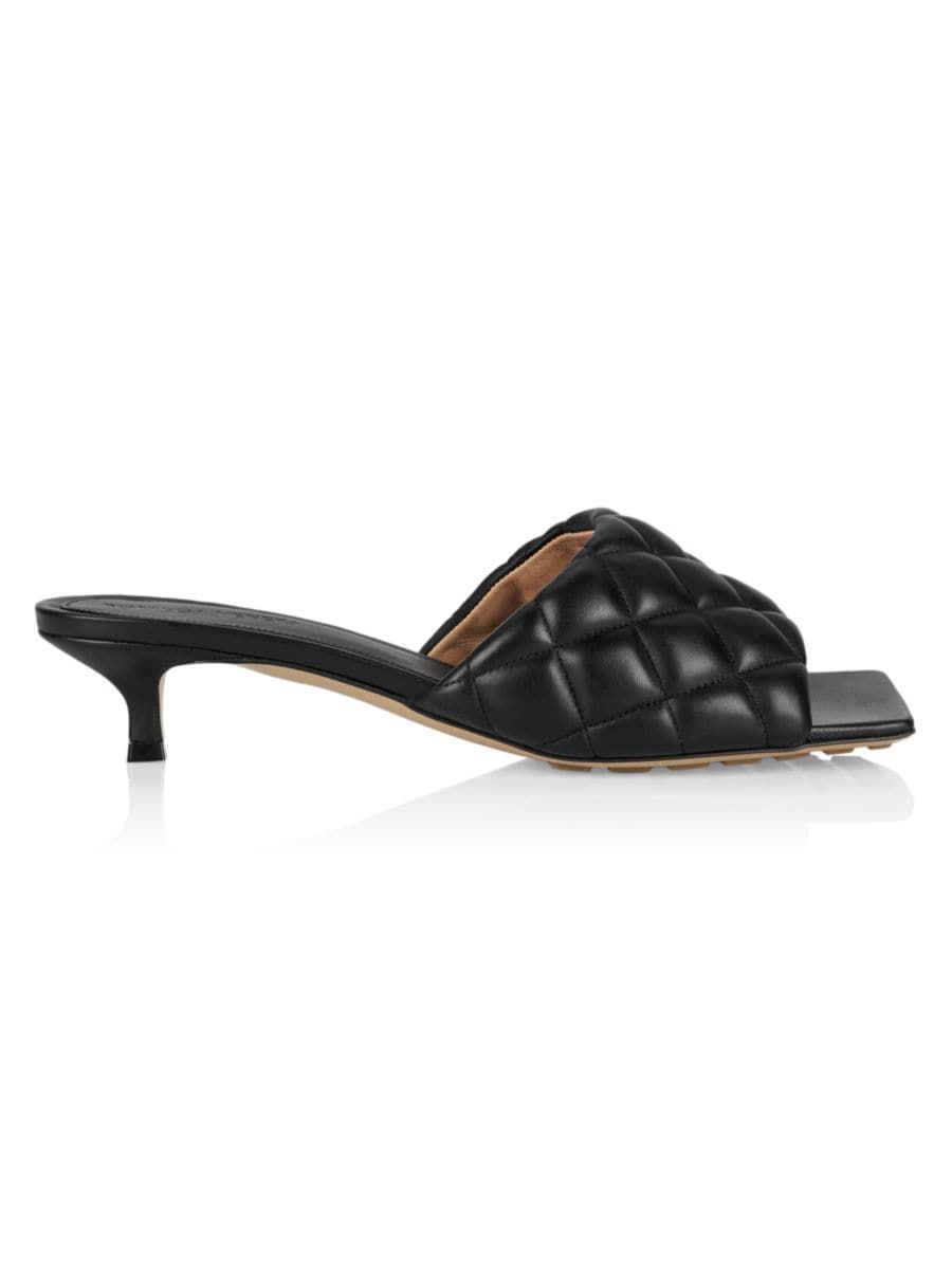 Bottega Veneta Padded Quilted Leather Mules | Saks Fifth Avenue