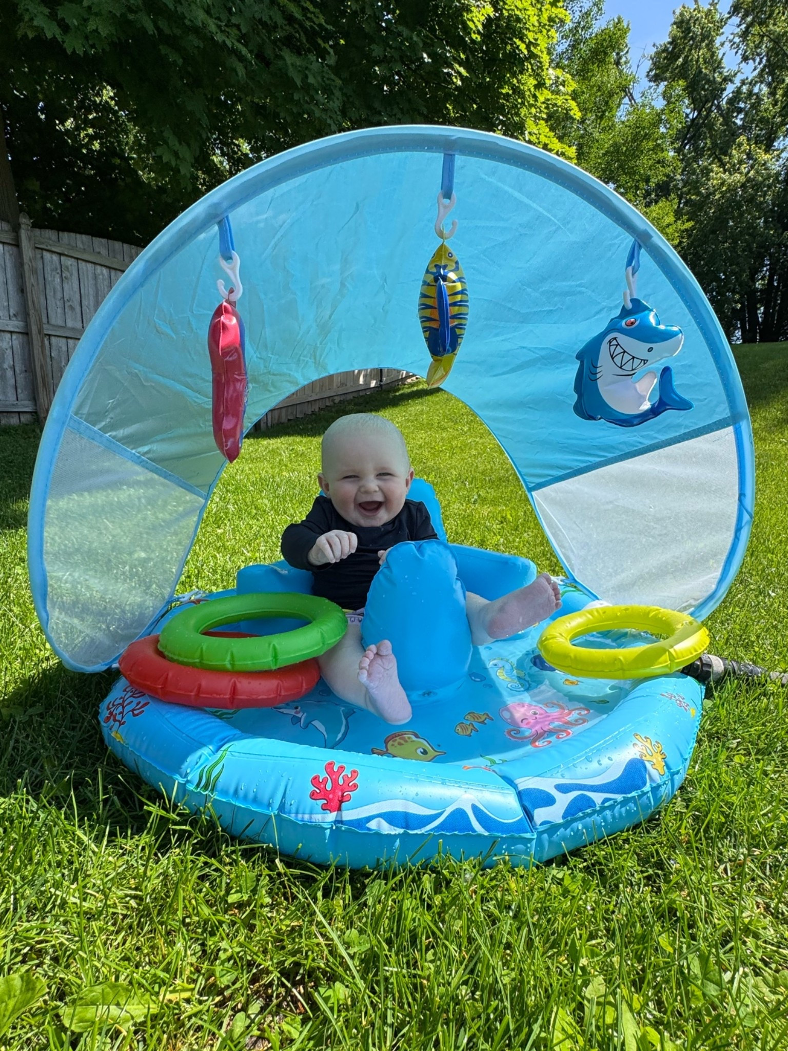 play outdoor splash pad for my son 💦☀️ best purchase of the summer so far! if you have a baby who loves water right now, you won’t regret this purchase for a summertime activity!

#LTKBaby #LTKSwim #LTKmomlife