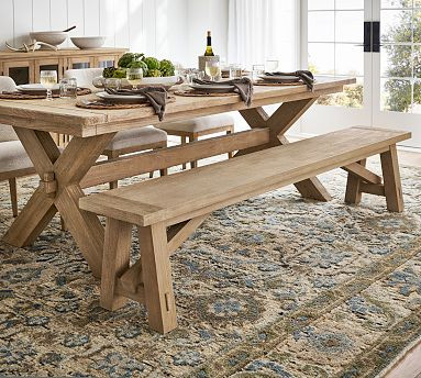 Toscana Dining Bench (60"-85") | Pottery Barn (US)