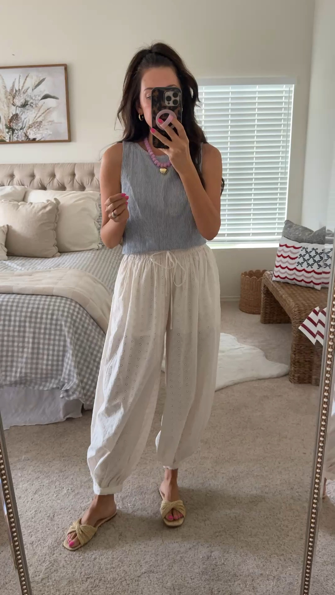 NEW WALMART SPRING—Small in top & eyelet pants 
Would you wear these?! 

#LTKSeasonal #LTKstorytime #LTKootd