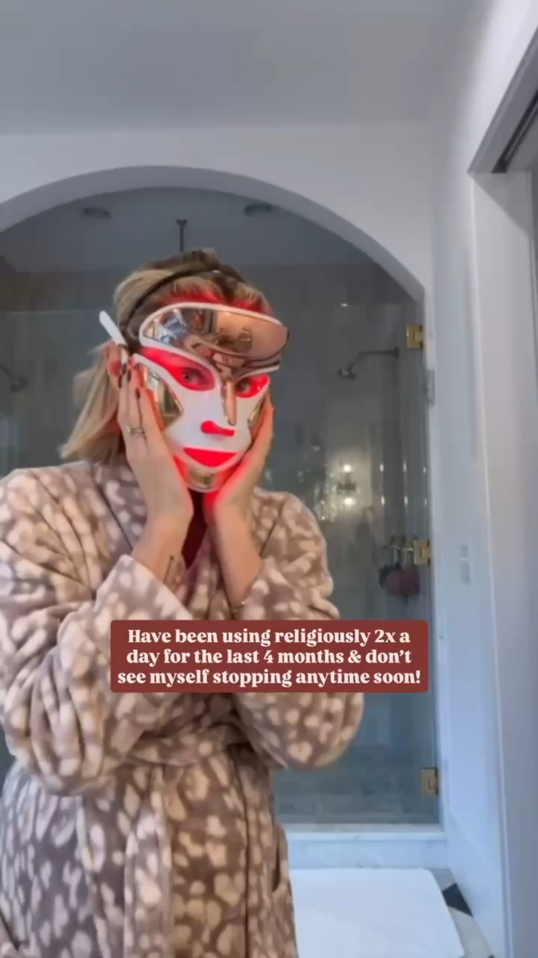 Seriously cannot get over this red light mask! The results are incredible!

Loverly Grey, red light therapy mask, skincare, beauty favorites 

#LTKmorningroutine #LTKselfcare #LTKgrwm