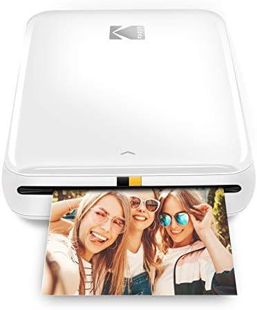KODAK Step Wireless Mobile Photo Mini Printer (White) Compatible w/ iOS & Android, NFC & Bluetooth D | Amazon (US)