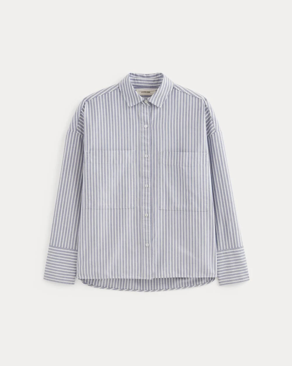 The Boxy Oxford | Bone / Mazarine Blue | Everlane