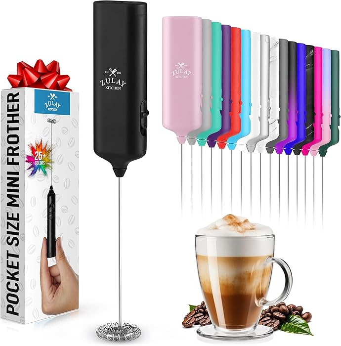 Mini & Mighty Milk Frother Wand - Powerful Handheld Drink Mixer - Stocking Stuffer Coffee Frother... | Amazon (US)