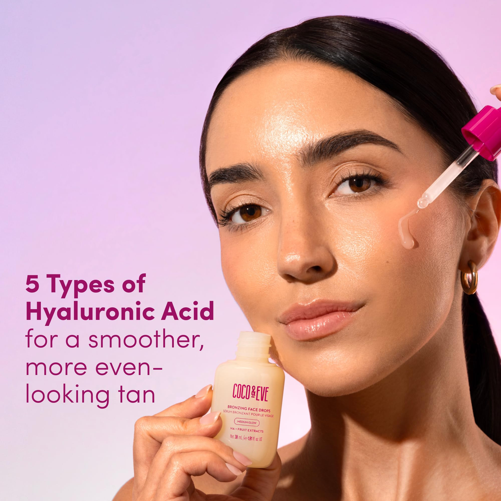 Amazon.com: Coco & Eve Self Tanning Drops (Medium) - Customizable Gradual Face Tanner, Hydrating ... | Amazon (US)