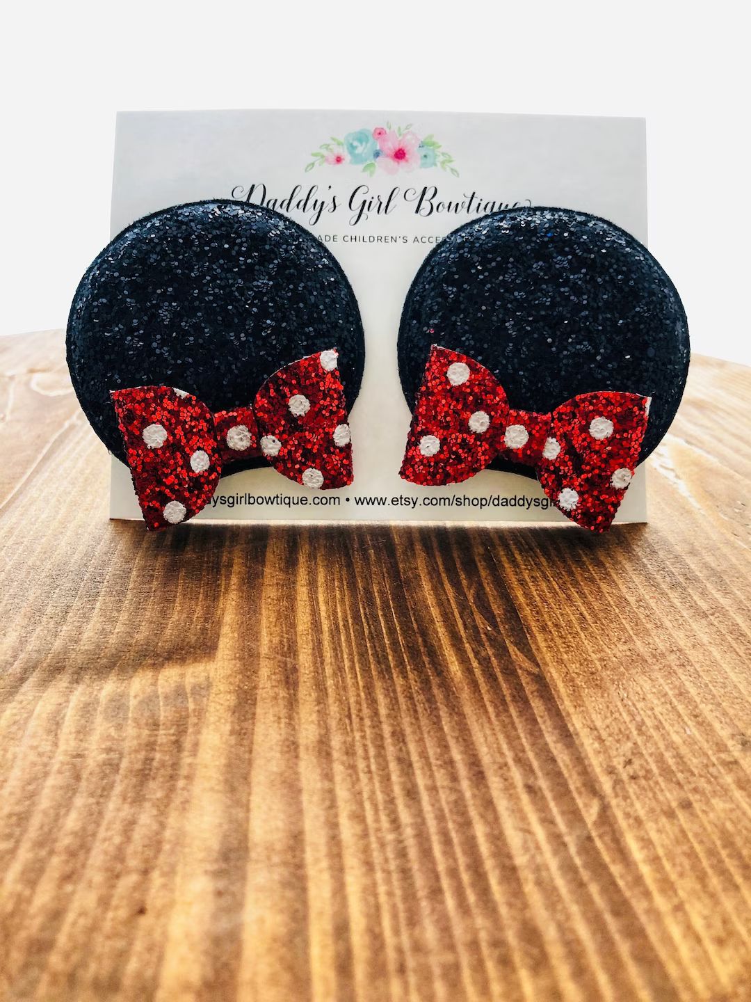 Mouse Ear Clips - Minnie Ears - Minnie Mouse Ear Clips - Red Mouse Ears - Minnie Mouse Ears - Mou... | Etsy (US)