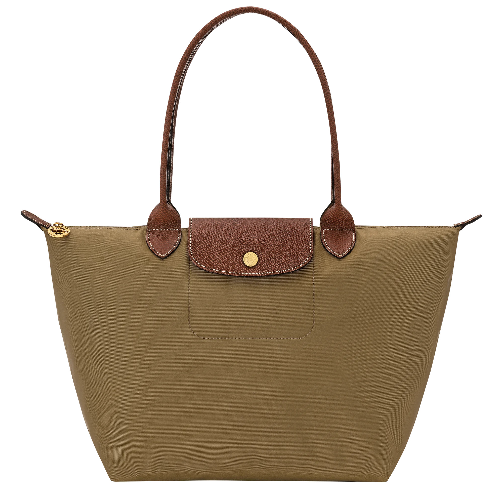Le Pliage Original M Tote bag Olive - Recycled canvas | Longchamp US | Longchamp